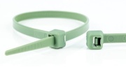 Cable Tie CHM, 140/3.6, 9kg, polypropylene, -35..85°C, chemicals resistant, UL94 HB, HF, SF, 100pcs/pck, green