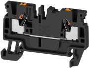 Feed-through Terminal A2C 2.5 BK, 1-tier, 2.5mm² 24A 800V, push-in, black