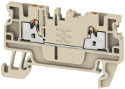 Feed-through Terminal A2C 1.5, 1-tier, 1.5mm² 17.5A 500V, push-in, beige