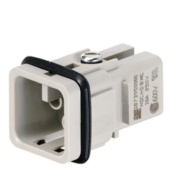 Insert HDC HD 8 MC, male, size 1, 8P 10A 50V, crimp clamp