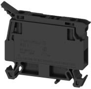 Fuse Terminal WSI 4, 4mm² 6.3A 500V, fuse 5x20, black