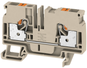 Feed-through Terminal A2C 6, 1-tier, 6mm² 41A 800V, push-in clamp, beige