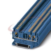 Feed-through Terminal Block PT 2.5-TWIN BU, 50pcs/pck