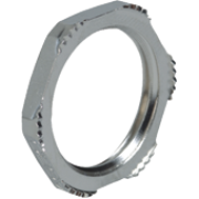 Locknut EMC M20x1.5, cutter teeth, 24| 4mm, -60..200°C, nickel-plated brass
