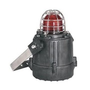 Hazloc Beacon, xenon 5J strobe, -4..131°F, PPS glass filled plastic/glass, ss304 mounting bracket, Vitongasket, ½-in. NPT conduit, 24VDC, IP66, NEMA4/4X/13, blue