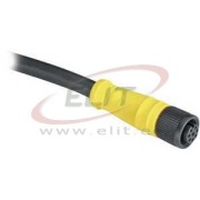 DC Micro Cordset Guardmaster 889D, M12 8pin socket » M12 8pin plug, 1.5A 30VAC/36VDC, -20..80°C, 20m PVC cable, IP65, NEMA4
