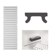 Terminal Marker DEK 5/8 MC NE WS, blank, 160pcs/ crd, white