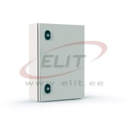 Enclosure E COR, 400Wx600Hx400D, plain door, mounting plate, 1x gland plate 310x110, 2x lock w. ø3mm double bar key, C3M| epoxy resin layer, IP66 IK10, Nema4, grey
