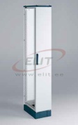 Cable Entry Cabinet ENUX, 300Wx1800Hx600D, frame, plain door, rear panel, lever-operated double bar locking w. 3mm double-bit insert, modular, adj. cable entry w. sealing gasket, C3M| epoxy resin layer, IP55 IK10, NEMA12, ocean blue/ grey