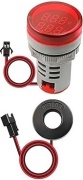 Ammeter XB7 Monolithic, ø22.5mm, 0..100AAC, IP65, red