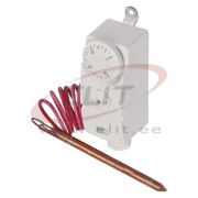 Capillary thermostat P5682, 230VAC 1CO 16A(4A) temp. 0°C...90°C, capil L=1000mm, Ø7mm, IP40, white, Emos