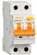 Residual Current Breaker w. Overcurrent EPBR-63H, 1C^N 16A 30mA 10kA, type AC, 2M, 10mm²
