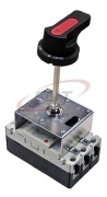 Round Extended Rotary Handle w. shaft, SGM6S-125