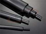 Heat Shrinkable Tubing HRTM, hot melt adhesive, 8/2mm, wall thick 1.4mm, polyolefin -55..110°C/ +120°C co-extrusion, UV resistant, L1.22m/pce, black