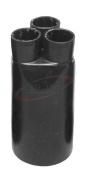 Cable Breakout HLB 310, 3cores, 38/16mm (wall thick 2.7mm) L98mm, crosslinked polyolefin -55..125°C/ +130°C, UV resistant, black