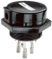 Electrode Holder 072., three pole connector, øxxmm electrode, AISI 303, max 70°C