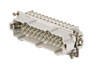 Insert HDC HE 24 MS, male, size 8, 24P 16A 500V, screw