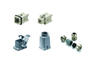 Heavy duty connector RockStar HDC-KIT-HA 03.300 M, kit, size 1, 3P+E, 16A 400V, diecast aluminium, -40..100°C, brass M20, screw clamp, IP65