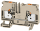 Feed-through Terminal A2C 6, 1-tier, 6mm² 41A 800V, push-in clamp, beige