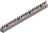 Busbar G-3L-210/10Ci, L1-L2-L3, 12M| 4x3, 10mm², fork, pitch 17.8mm, incl. endcover, screw M5-M6, MaxPro