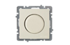 Dimmer Touran, mech.| ill., 600W, fuse, flush mount, beige