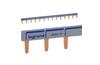 Busbar Lexic, 28x 2(L,N), 16mm² 63A 400VAC, prong, 1m