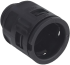 Conduit Connector Straight RQG-M, M25x1.5| D21.2mm, wrench 27mm, -40..120°C, polyamide impact-resistant, TPE, V0 (UL 94), IP68/69, black