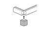 External Angle DLP-S, 24x14mm, white