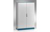 Cabinet E MOX, 1200Wx1600Hx400D, monobloc, double door, rear panel, mounting plate, 3point locking w. ø3mm double bar locking system, cable entry bottom plates, seal, C3M| epoxy resin layer, IP55 IK10, NEMA12, ocean blue, grey