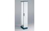 Cable Entry Cabinet ENUX, 300Wx1800Hx600D, frame, plain door, rear panel, lever-operated double bar locking w. 3mm double-bit insert, modular, adj. cable entry w. sealing gasket, C3M| epoxy resin layer, IP55 IK10, NEMA12, ocean blue/ grey