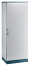 Cabinet ENUX, 1000Wx2000Hx600D, frame, plain door, rear panel, lever-operated double bar locking w. 3mm double-bit insert, modular, adj. cable entry w. sealing gasket, C3M| epoxy resin layer, IP55 IK10, NEMA12, ocean blue/ grey