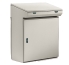 Control Desk ZBA, 800Wx1000Hx400D, front door, upper panel, TS35, gas springs, mounting plate, adj. cable entry, doors w. ø3mm double bar closing system, CE/UL, IP55 IK10, NEMA12, grey