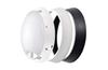 LED Bulkhead Wall Light ZURI, 14W 1100lm D200, PIR sensor 10m, PC, IP54, white/ black