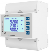 Võrguanalüsaator NR32, input 100-600VLL, CT-1/5A, (1Ø-2w/3Ø-3w/3Ø-4w), LCD w. backlight, bi-directional, %THD V/I up to 31th, 2x tariff inputs, 2x relay outputs, sv 100..550VAC/DC, RS485 ModBus RTU, cl.0,2s, -20..55°C, W72mm, TS35 DIN