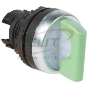 Pöördlüliti Osmoz, head| ill., 1-0-2 45°-0-45°, ø22.5mm, IP66/69K IK05, valge, roheline