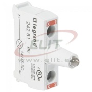 LED moodul Osmoz, 12..24VAC/DC, 2x 2.5mm², screw clamp, mount on control station base, Legrand, red