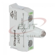 LED moodul ACS, 230VAC, 2x 2.5mm², screw clamp, mount on control station base, Legrand, roheline