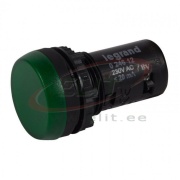 Märktuli Osmoz, LED, ø22.5mm, 230VAC, IP66/69K IK05, Legrand, roheline