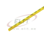 Wire Marker CLI C 1-6 SDR CD, custom printing, ø3..5mm/1.5..4mm², Weidmüller, yellow