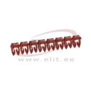 Juhtmemärgis CAB3, 4..6mm², 2, ribas 20pcs, punane
