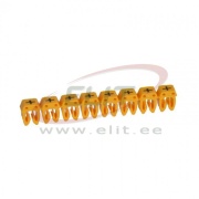 Juhtmemärgis CAB3, 4..6mm², (+), ribas 20pcs, kollane