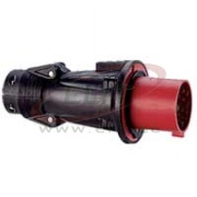 Plug Hypra, 3P+E 32A 415VAC, rubber, IP44