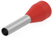 Juhtmehülss kraega Ce 015008 wc, H1.5x8mm, 100pcs/pck, punane