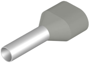 Kaksik juhtmehülss kraega Ct 040012 w, 2x4x12mm, 100pcs/pck, hall