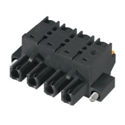 PCB Plug-in Connector BLF 7.62HP/06/180F SN BK BX, female plug, 7.62mm, 6P, 180°, 2.5mm², push-in, black