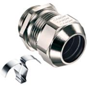 Läbiviik Progress EMC easyConnect, M20x1.5, ø8..15mm| 2osaline tihend, keermepikkus 6mm, ss 1.4310 kontaktvedru, -60..100°C, nikeldatud messing, TPE, NBR, kompl. O-tihend, CE/IEC/VDE/UL/EAC, IP68/69