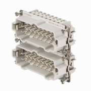 Insert HDC HE 16 MS 17-32, male, size 10, 16P 16A 500V, screw