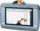 Simatic HMI, KTP900F Mobile, 9-in. TFT display, 800x480 pixel, 16M colors, key, touchscreen, 10func. keys, PROFINET/Industrial Ethernet interface, multimedia card, USB, key-operated switch, acknowledgment button, e-stop/stop button, config. from WinC