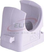 Toruklamber M20, for metric pipes, to be lined up, high impact resisting PP, HF, mounting: screw/ impact plug M6/ rail C20, 100pcs/pck