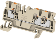 Pist-riviklemm A3C 2.5, 1-tier| 3points, 2.5mm² 24A 800V, push-in, beež